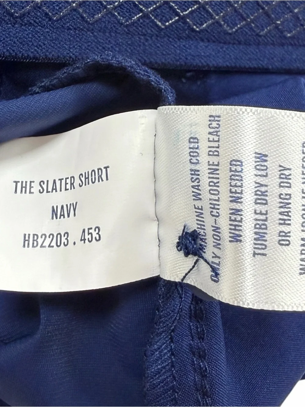 Holderness Bourne Slater Shorts Men 36 Blue 8” Performance Golf Tailored Stretch